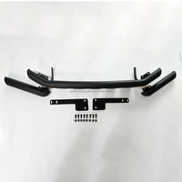 Bumper Depan Baja Hitam 4X4 untuk Toyota Hilux Revo Rocco 2015-2023, Pelindung Bumper Depan Truk Pikap, Aksesoris