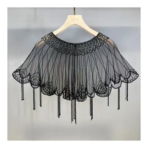Capa Versátil con Borlas de Cuentas, Ideal para Combinar con Cheongsam y Vestidos de Novia, Cubre Brazos para Atuendos Femeninos - Product Image 4