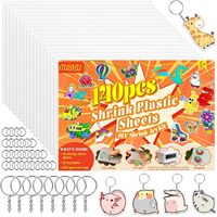 En gros, Feuilles de film plastique transparent thermorétractable imprimables A4 8.5x11 pouces, Enveloppes pour tubes en papier, Kits de rétraction pour l'art de la rétraction pour enfants