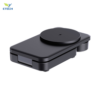 Station de charge magnétique tout-en-un ETECH avec port Type-C, chargeur multi-appareils pour téléphone, montre, écouteurs, écran LED intelligent, 15W PD