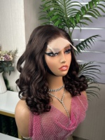 Peluca SDD 5x5 con Cabello Humano 100% Natural, Estilo Rizado y Voluminoso, Alta Densidad