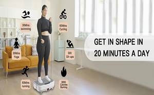 Plataforma Vibratoria de Cuerpo Completo con Capacidad de Peso de 330 LBS, Máquina de Vibración 2 en 1 para Tonificación <span class=keywords><strong>y</strong></span> Relajación - Product Image 3