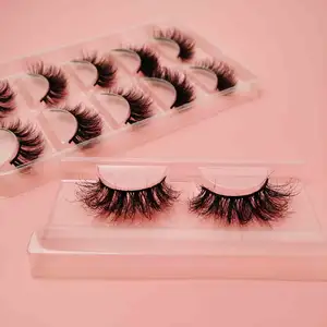 Top mink lashes 3d layered soft band real mink 100% handmade magnetic lash eyelash box eyelashes wholesale mink lashes