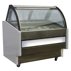 Carrello Gelati Commerciale Mobile con Congelatore, Vetrina Congelatore a Pozzetto, Carrello Gelati da Banco con Congelatore per Gelati Artigianali - Product Image 2