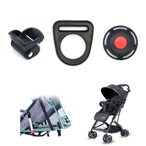 Accessoire en plastique pour dossier de poussette bébé, boucle en D 26mmx23mm pour réglage du siège - Product Image 3