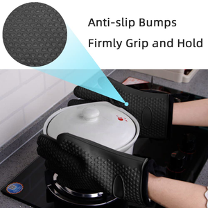 Hot Selling 5 Fingers Thicken Heat Resistant <b>Silicone</b> Grill Glove for Kitchen - Product Image 5