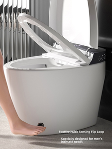 Homony QS Automatic Sanitary Ware Items Ceramic Bowl Black Bathroom Wc Intelligent Smart Bidet Toilet - Product Image 5