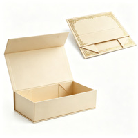 Boîte pliante rigide en EVA avec logo personnalisé de luxe, en matériaux recyclés, finition mate, emballage cadeau haut de gamme en carton pliable