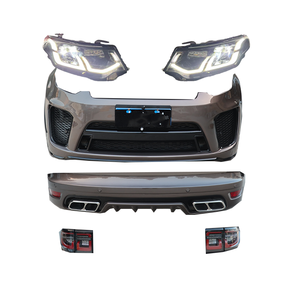 Pour Land Rover <span class=keywords><strong>Discovery</strong></span> Sport 2015-2019, mise à niveau vers un <span class=keywords><strong>nouveau</strong></span> kit carrosserie de style <span class=keywords><strong>Discovery</strong></span> Sport SVR avec de nouveaux phares et feux arrière à LED - Product Image 1