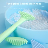 Raspador de Lengua de Silicona de Grado Alimenticio Marca AFB, Eliminador de Revestimiento Oral, Eliminador de Mal Aliento, Raspado Suave, Personalizado