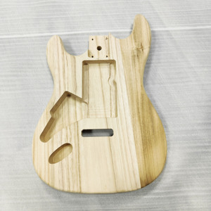 ST电吉他左手身体ST电吉他身体DIY可修改图，用于在手背侧绘画 - Product Image 1