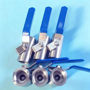 Mini-vanne à boisseau sphérique en acier inoxydable 1 pièce, filetage femelle NPT BSP, pour eau, gaz, huile, avec levier d'arrêt, passage pleine largeur, utilisation durable - Product Image 5