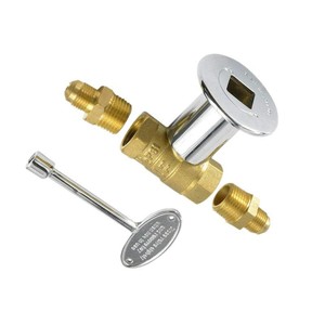 Full Copper Ball Valve 1 In <b>Threaded</b> With Key <b>Lock</b> For Water Normal Temperature Operation - Product Image 3