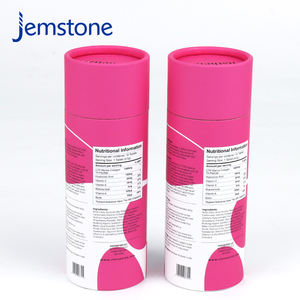 Boîte d'emballage cylindrique en kraft personnalisée et recyclable pour compléments alimentaires, tube en papier pour poudre de protéines - Product Image 2