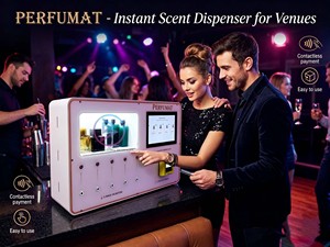 Máquinas Expendedoras <span class=keywords><strong>de</strong></span> Perfume 24/7, Máquina Expendedora Automática <span class=keywords><strong>de</strong></span> Fragancias con Certificación CE, Dispensador <span class=keywords><strong>de</strong></span> Perfume en Aerosol para Centros Comerciales, <span class=keywords><strong>Aeropuertos</strong></span> y Baños - Product Image 1