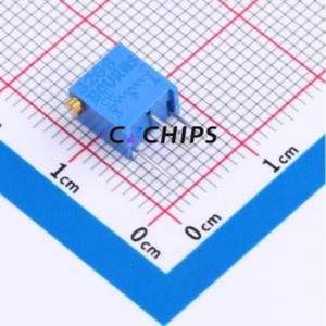 Résistance réglable / Potentiomètre 3266X-1-200LF, composant traversant (THT), résistance 20 ohms, 10 %, 250 mW, 100 ppm/ ℃ - Product Image 1