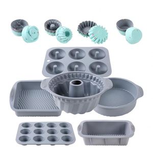 Utensilios de Repostería para el Hogar y la Cocina, Moldes para Panecillos, Cupcakes y Pasteles, Juego de Moldes de Silicona para Hornear, 6 Piezas - Product Image 1