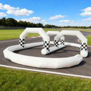 <span class=keywords><strong>Pista</strong></span> de Autos de Choque Inflables para Adultos, <span class=keywords><strong>Pista</strong></span> de Carreras Comercial de PVC para Parque de Atracciones, Capacidad para 6 Personas, Uso Interior/Exterior, Fácil de Instalar - Product Image 6