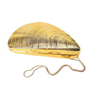 Women Fashion Shell <b>Clutch</b> Purse Elegant Stripe Evening Bag Detachable Chain Hang Bag for Wedding Guest <b>Bridesmaid</b> - Product Image 6