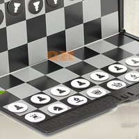 Jeu d'échecs magnétique international, style portefeuille, plateau pliable, mini jeu d'échecs portable de voyage