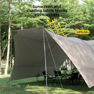 <span class=keywords><strong>Tente</strong></span> à baldaquin Habi SNT-HBTM à quatre coins, pour le camping en plein air, portable, en tissu Oxford, 2000 mm, entièrement occultante, imperméable et résistante au soleil - Product Image 3