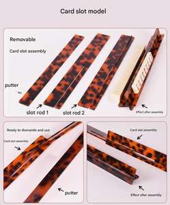 Nouvelle Arrivée : <span class=keywords><strong>Règle</strong></span> <span class=keywords><strong>de</strong></span> Mahjong Pliable et Portable en Acrylique avec Fentes et Bâtonnet <span class=keywords><strong>de</strong></span> Repositionnement pour l'Organisation des Tuiles – Idéale pour les Jeux <span class=keywords><strong>de</strong></span> Voyage - Product Image 6