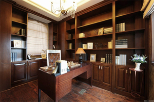 Librería de Madera de Roble Macizo de Lujo Personalizada, Diseño de Librería QD-B2, Estantería de Madera Maciza para el Hogar, Oficina o Sala de Estudio - Product Image 6