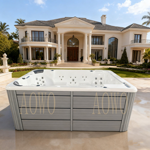 <span class=keywords><strong>Jacuzzi</strong></span> Cabine 10 Personnes, Piscine Spa Extérieure, Bain à remous, Baignoire Spa, Baignoire de récupération thermique en pierre, Cabine de sauna - Product Image 5