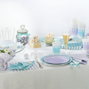 จานกระดาษ เส้นผ่านศูนย์กลาง 19 ซม. ทิฟฟานี่ 20 ชิ้น/แพ็ค - Product Image 2