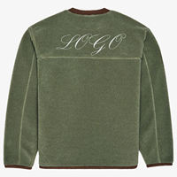 Pull-over en coton jacquard tricoté lourd personnalisé avec logo OEM/ODM 2026 pour homme, style streetwear, col rond, motif personnalisé