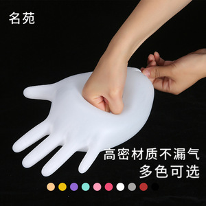 Guantes desechables de nitrilo, blancos, Smlxl, no estériles, textura suave, 24 cm de longitud, de un solo uso, para tareas domésticas, protección laboral - Product Image 2