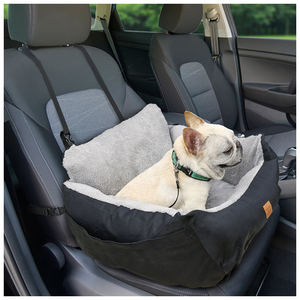 Asiento de coche para perros pequeños OEM, hamaca, cama, patrón de animales, portador de viaje para mascotas, funda de asiento elevador para bolsillos de almacenamiento de coche - Product Image 2
