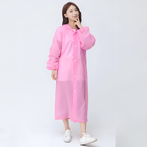 في الهواء الطلق مقاوم للماء معاد تدويره للنساء البالغات والرجال ببطاقة شفافة محمولة بونشو - Product Image 2