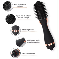 Secador De Cabello Sèche-cheveux électrique à air chaud Brosse à lisser Brosse à cheveux Sèche-cheveux Brosse en un
