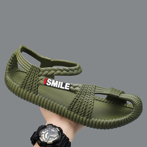 Sandalias Smile EVA con Tiras Cruzadas, Punta Abierta, Casuales, Transpirables, Unisex, para Verano - Product Image 1