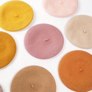 Béret en laine 85% tricoté pour femme, style peintre, coréen et français, très vendu, pour la mode extérieure et les tenues - Product Image 5