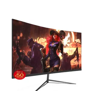 Best Verkopende 24 Inch Gebogen Gaming Monitor 144Hz 1920*1080 1Ms Rgb Verlichting