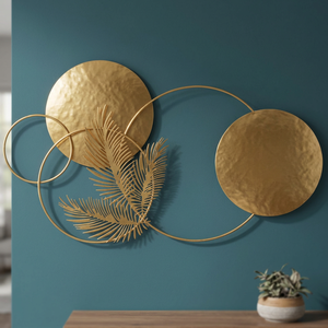 Modern Luxury Vintage Iron Wall Art Panel Handcrafted Metal <b>Home</b> Interior Decoration Elegant Hanging Feature - Product Image 4