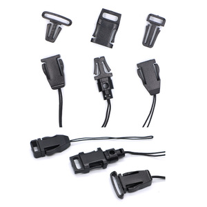 Lanyard Buckle Plastic Black H015 H044 H045 Fasteners For Name Tag Work ID <b>Shoulder</b> <b>Strap</b> - Product Image 1