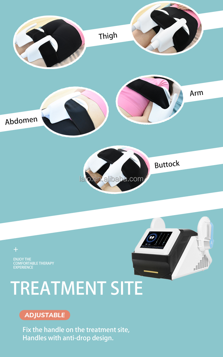 2022 4 handle hiemt muscle building machine electromagnetic stimulation device / fat burning muscle stimulation hiemt LF
