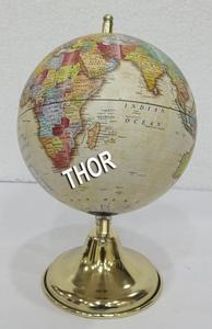 Globo giratorio para mesa de escritorio, Base de aluminio para pulido de latón, decoración de oficina y hogar - Product Image 2