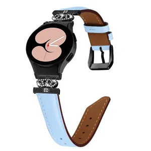 Sıcak satış yeni hakiki deri saat kayışı Samsung Watch6 izle Watch5/4 adanmış arayüzü ile kayış