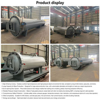 Autoclave à vapeur horizontal industriel haute pression, contrôle PLC, certifié CE, haute efficacité, économie d'énergie pour ligne de production de blocs AAC
