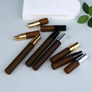 Flacone Spray in Vetro Ambrato Satinato da 2ml 3ml 5ml 10ml con Logo Personalizzato, Vuoto e Ricaricabile, Mini Fiale Campione di Fragranza - Product Image 3