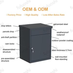 Nhà Máy Bán buôn nhỏ thông minh kim loại hộp Thư Thời Tiết Bài hộp thép key khóa tầng thường vụ bưu kiện thả hộp cho sử dụng ngoài trời - Product Image 2