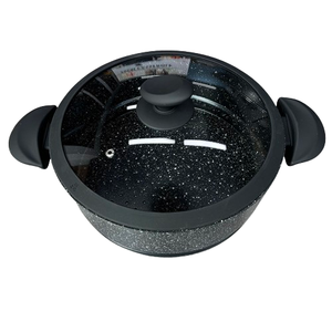 Cuiseur Vapeur Style Marocain en Aluminium 9.0L Noir en Aluminium Antiadhésif 2 Couscoussier Pot à <span class=keywords><strong>Couscous</strong></span> pour Cuisinière à Induction - Product Image 3