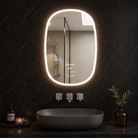 Lumière LED pour miroir de salle de bain, lumière de miroir à capteur de mouvement, lampe de miroir à cadre acrylique