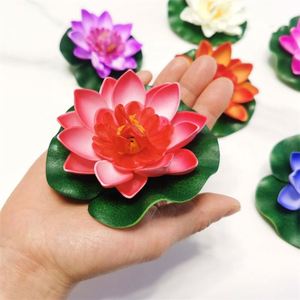 Hot Bán T-0409 Trang Trí Nội Thất Nhân Tạo Nổi Bọt Hoa Sen Nước <span class=keywords><strong>Lily</strong></span> Pad Cho Vườn Ao - Product Image 1