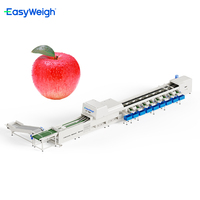 Geavanceerde automatische, hoge precisie, AI-gebaseerde sorteermachine voor fruit en groenten, hoge snelheid, 1g nauwkeurigheid voor appels en peren