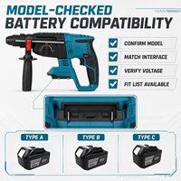 Compatible avec le marteau perforateur sans balais 18V, couple maximal de 40 pi-lb, SDS-Plus, qualité industrielle robuste